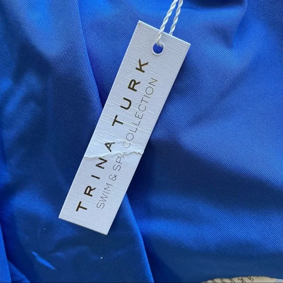 NWT Tina Turk Monaco Solid Swim Top - Picture 8 of 8